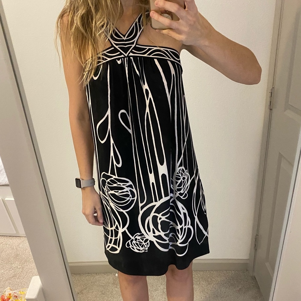 NEW BCBG Black & White Dress